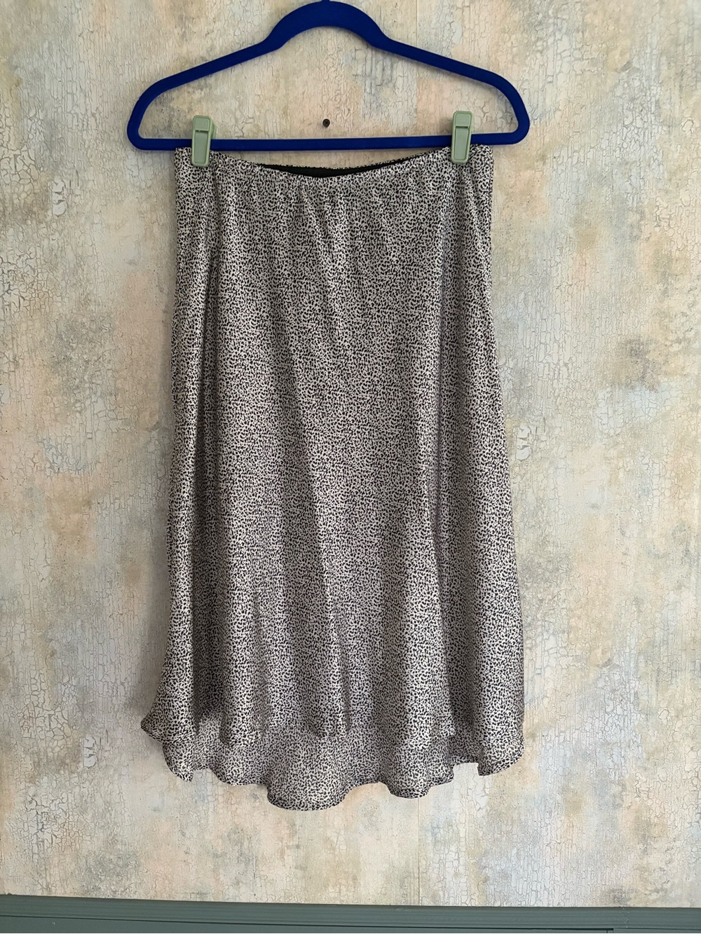 Sienna Sky Black & White Tiny Print Skater Skirt